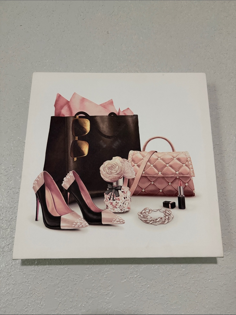 Stylish Quilted Pink Women's Handbag